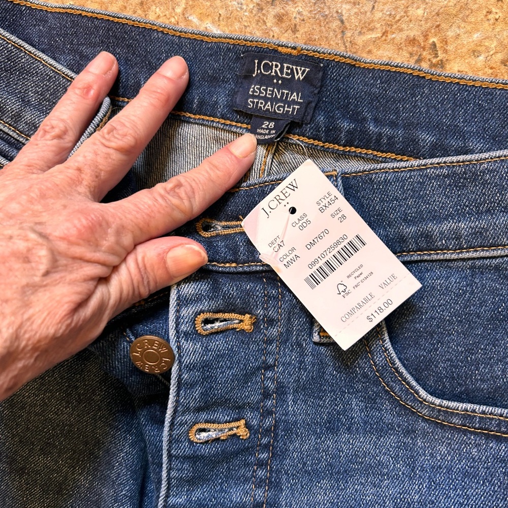 BRAND NEW J CREW JEANS 28